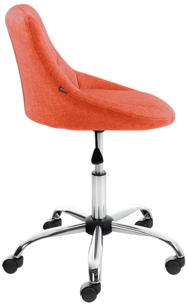 Pracovná stolička Lazio - látka - Oranžová