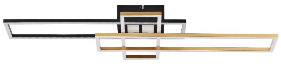 Zuma Line MS243 - LED Stm. svietidlo LUMENZ LED/55W/230V 3000-6000K čierna/zl. +DO ZL0839