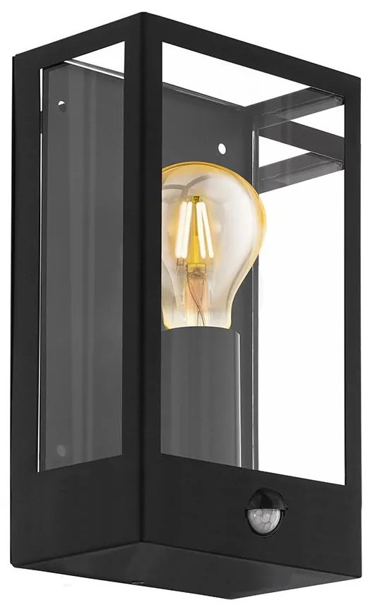 Eglo 99587 - Vonkajšie nástenné svietidlo so senzorom ALAMONTE 1xE27/60W/230V IP44