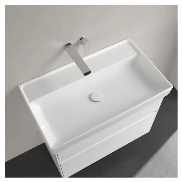 Villeroy & Boch COLLARO - Umývadlo na skrinku 800x465x160 mm, bez prepadu, biela Alpin CeramicPlus 4A3383R1