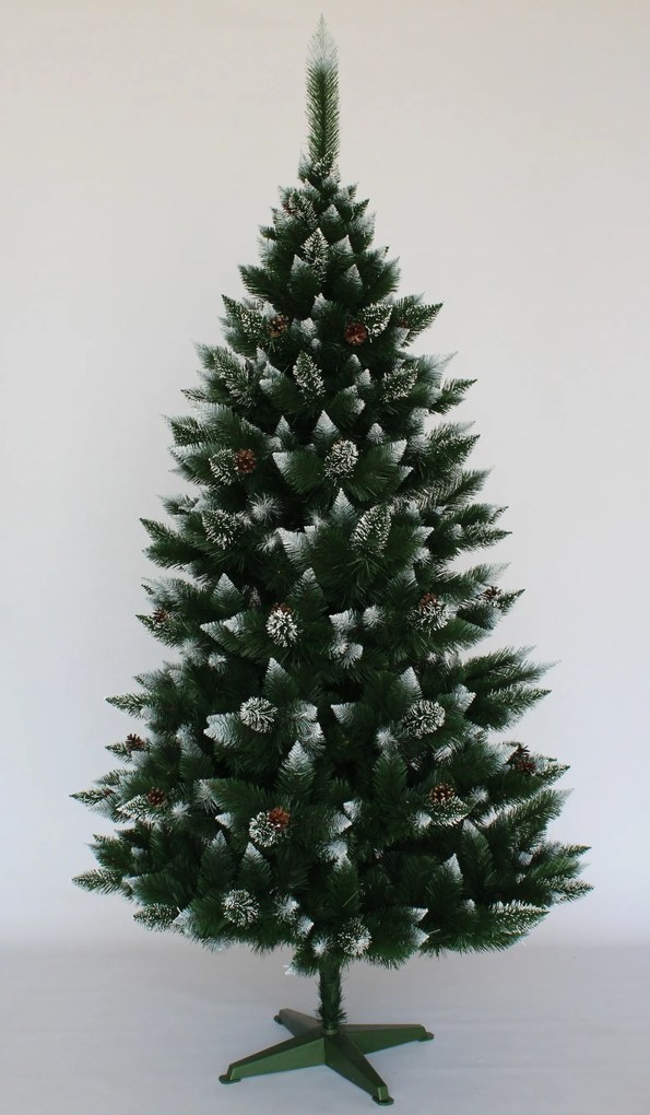 JAKS VIANOČNÝ STROMČEK BOROVICA ZASNEŽENÁ SO ŠIŠKAMI 120 CM