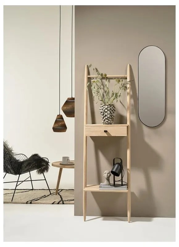 Regál z dubového dreva v prírodnej farbe 30x170 cm Ebern – Villa Collection