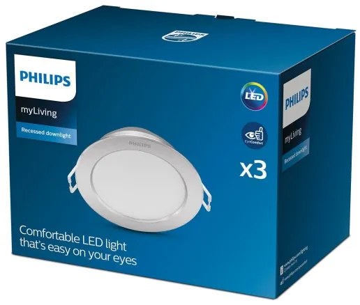 Philips - SADA 3x LED Podhľadové svietidlo DIAMOND LED/3,5W/230V 2700K