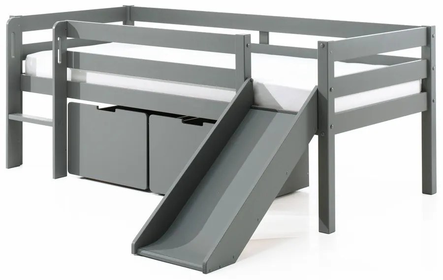 Sivé zásuvky pod detskú posteľ 2 ks Pino – Vipack