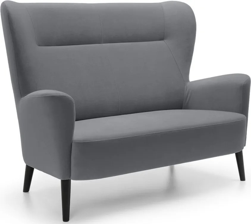 Dvojmiestna pohovka Next, šedá látka