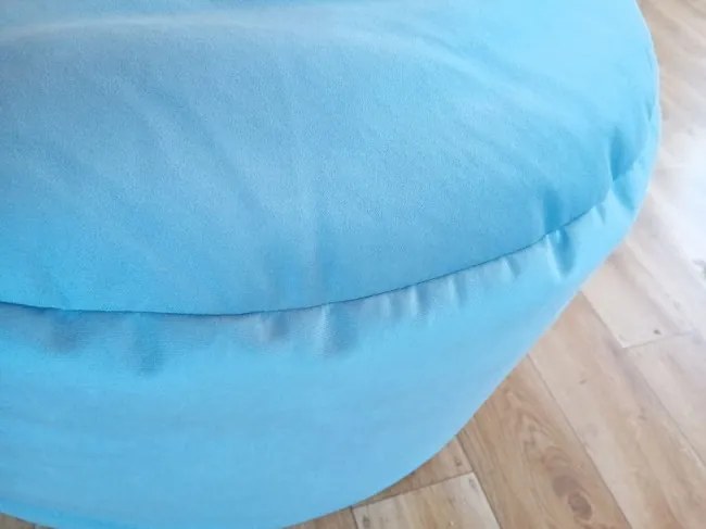 Taburetka Circolo oceľová plyš - Výpredaj