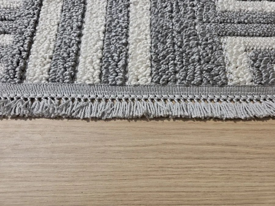 DC Koberec Milano 011 sivá krémová Rozmer: 80×200 cm