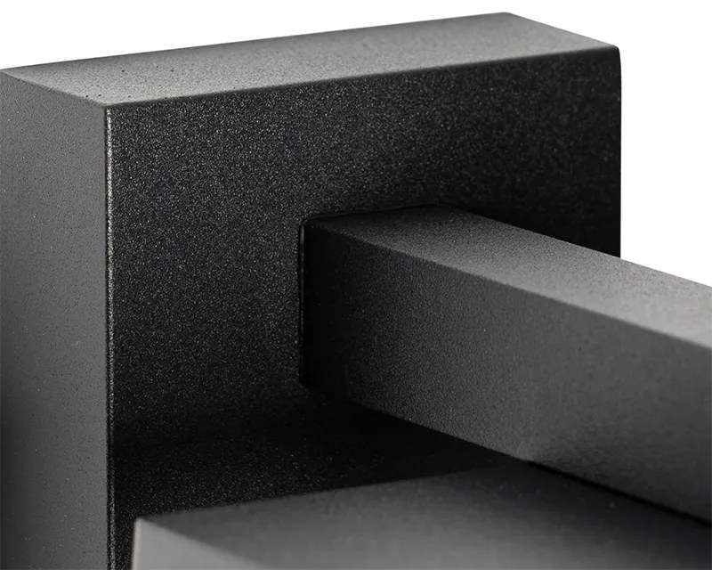 Vonkajšia nástenná lampa čierna IP44 so senzorom súmraku - Charlois