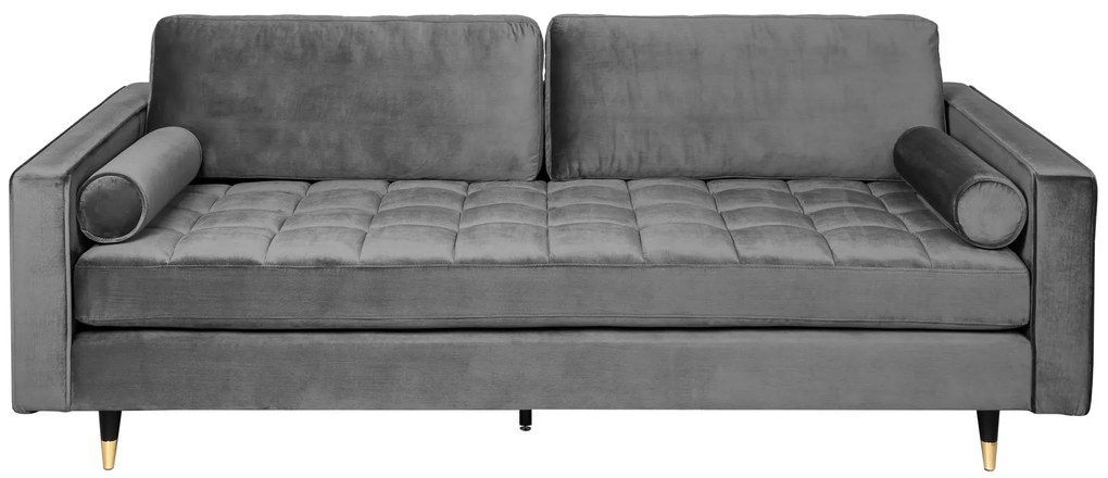 Trojmiestna pohovka COZY VELVET 220cm zamatovo šedá