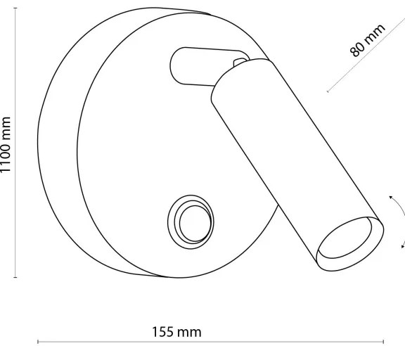 Nástenné bodové svietidlo ENZO 1xG9/8W/230V zlatá