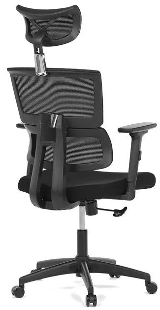 Autronic BONTEC Kancelárska stolička, hojdací mechanizmus, čierna sieťovina, KA-B1025 BK Farba: Čierna