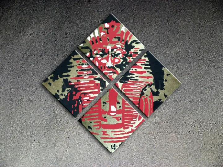 Ručne maľovaný POP Art obraz Tutan Chamon