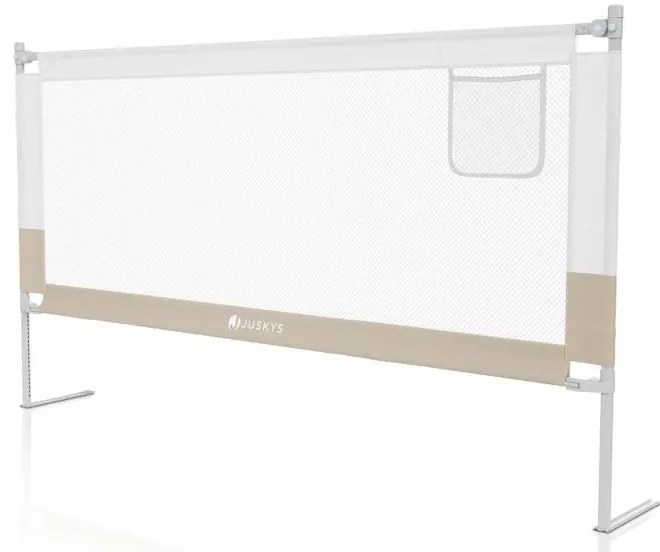 Detská zábrana na posteľ, 180 cm, výškovo nastaviteľná