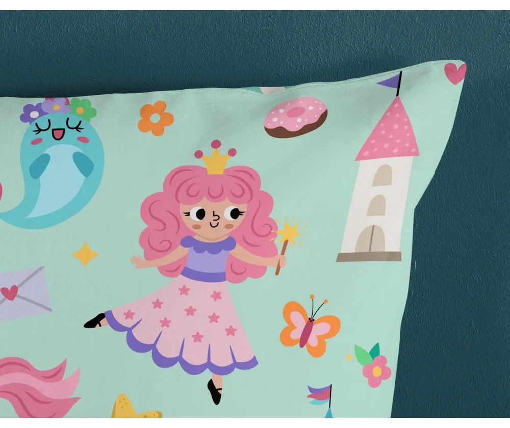 Bavlnené detské obliečky na jednolôžko v mentolovej farbe 140x200 cm Fantastic – Good Morning