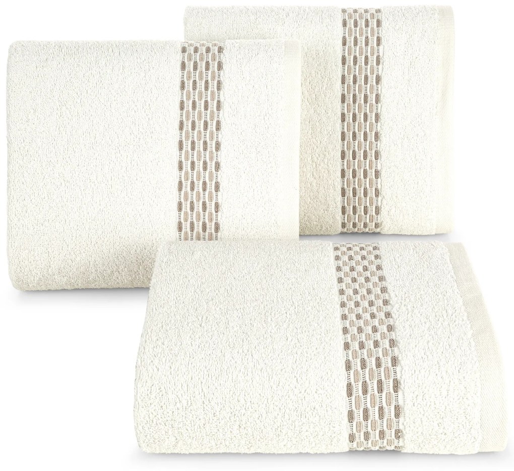 BAVLNENÝ UTERÁK RIVA 70X140 CM KRÉMOVÁ