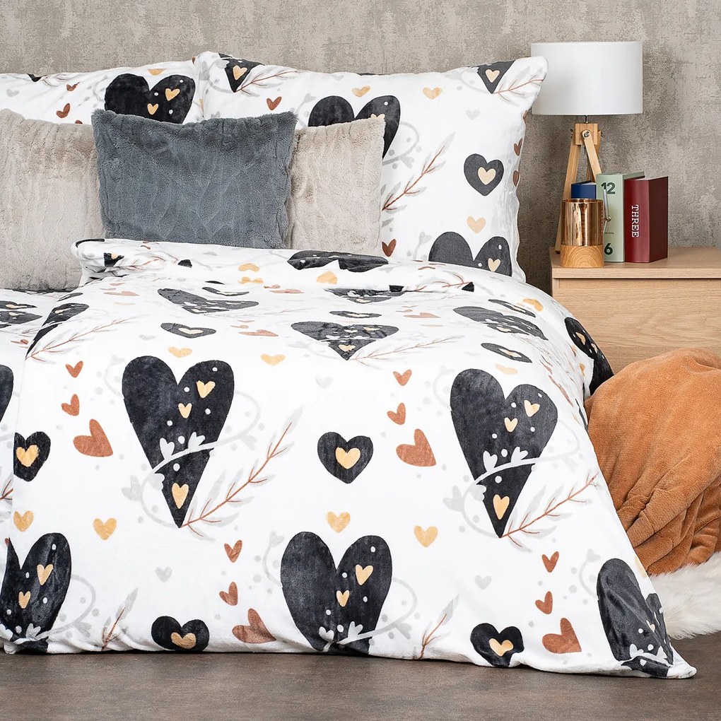 4Home Obliečky mikroflanel Romantic, 140 x 220 cm, 70 x 90 cm