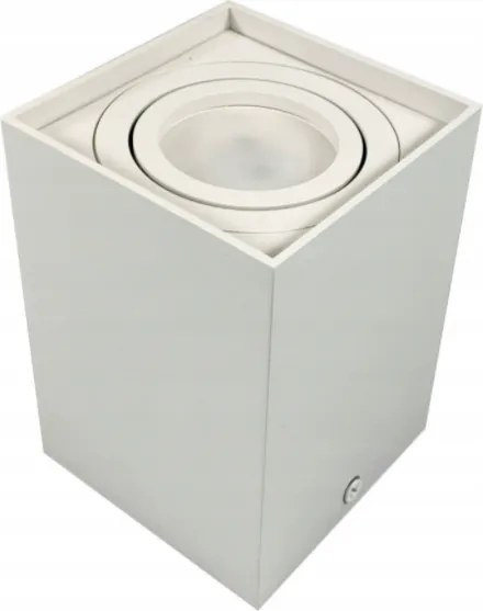 BERGE Podhľadové bodové svietidlo 6686 výklopné štvorec - biela - 115mm