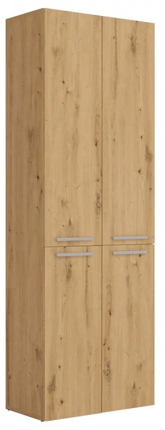 Kúpeľňová skrinka s 2 košmi na bielizeň NEL ART I dub artisan