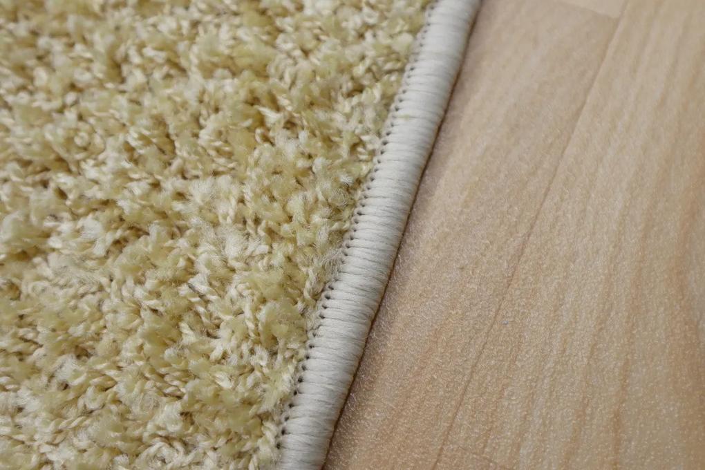 Vopi koberce Kusový koberec Color Shaggy béžový štvorec - 120x120 cm