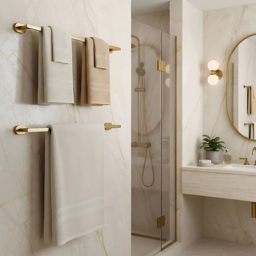 Rea Til, vešiak na uterák 58 cm, zlatá matná, REA-88003