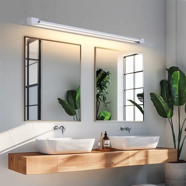 Brilagi-LED Kúpeľňové osvetlené zrkadlo AQUA LINE LED/36W/230V 120 cm IP44 matný chróm