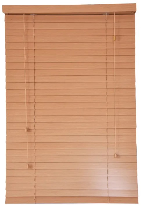 Okenné žalúzie - svetlohnedé Dĺžka žalúzií: 130 cm, Šírka žaluzie: 70 cm