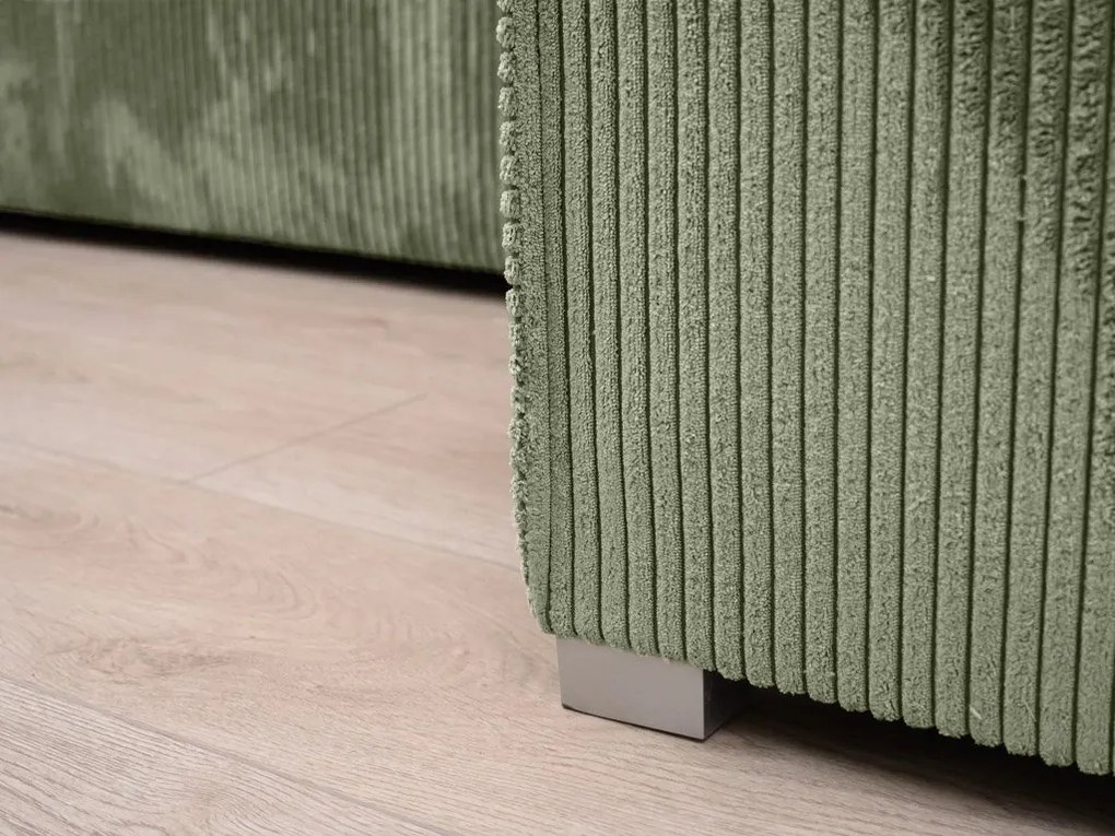 Mentolová rohová pohovka SMART COSARO, obojstranná + 2 vankúšiky ZADARMO