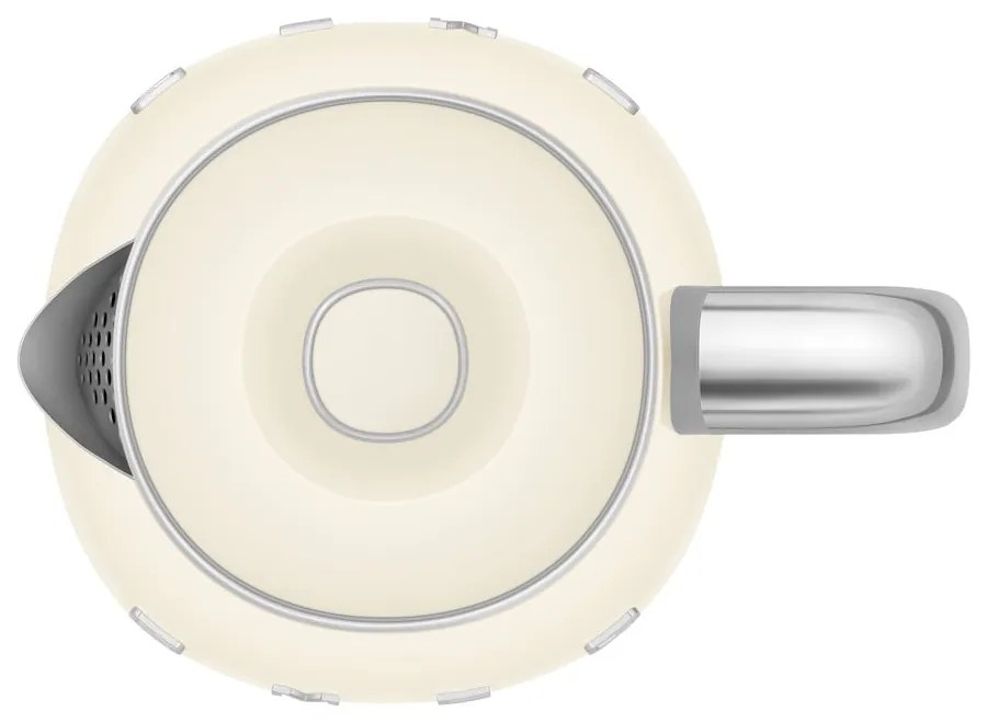 Krémová rýchlovarná kanvica z nehrdzavejúcej ocele 800 ml Retro Style – SMEG