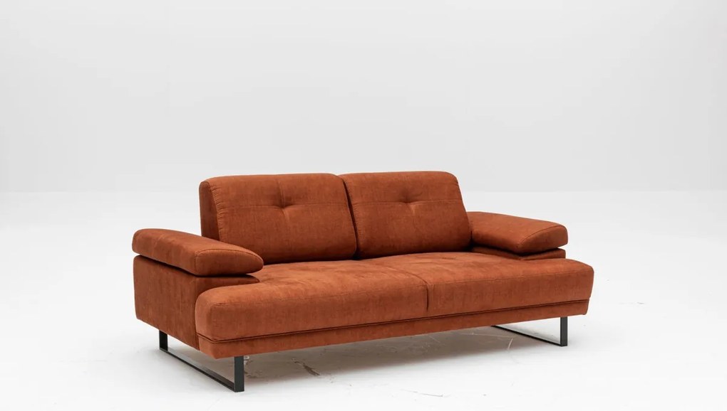 Dvoumístná pohovka Mustang 199 cm oranžová