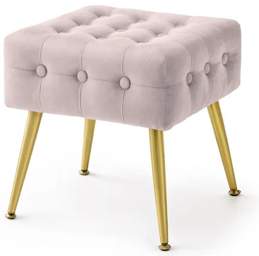 Taburetka QUADRA púdrovo ružová