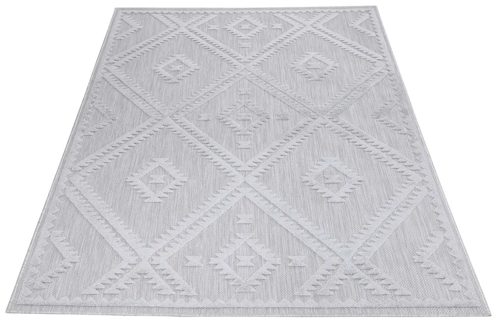 Dekorstudio Terasový koberec SANTORINI - 454 sivý Rozmer koberca: 80x150cm