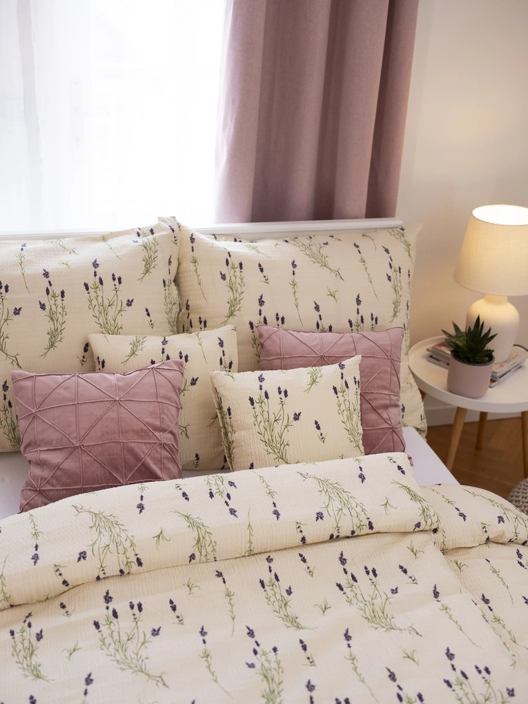 Krepové obliečky Renforcé - Levanduľa 02