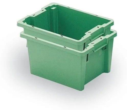 Stohovateľná zasúvacia prepravka TELLUS 600 x 400 x 270 mm