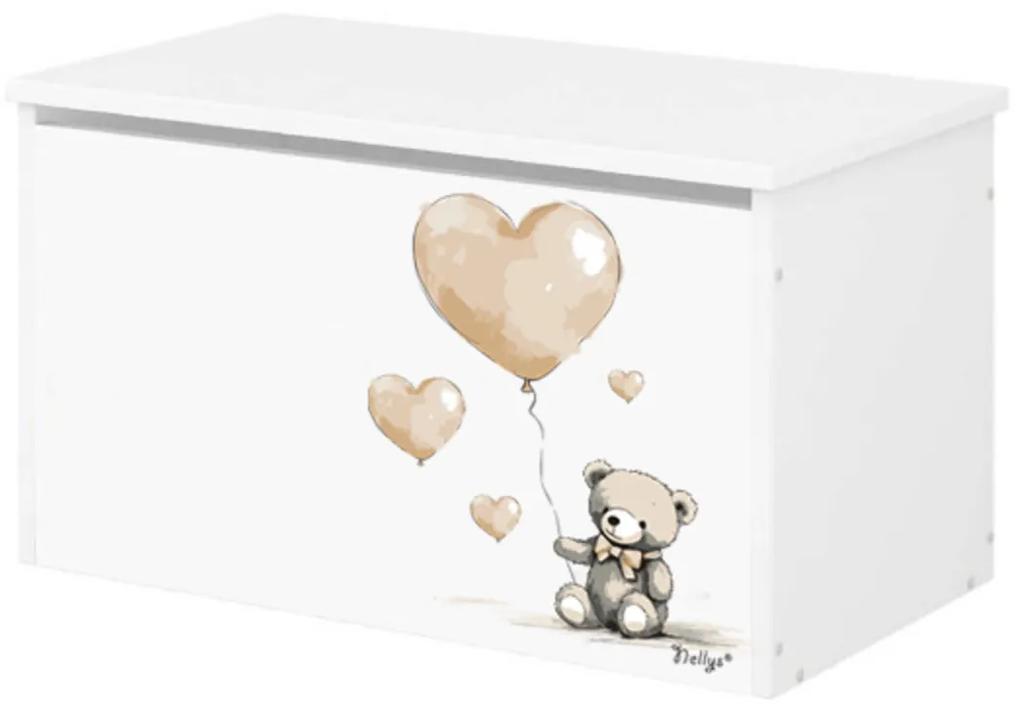 Box na hračky Nellys - Teddy love - béžový