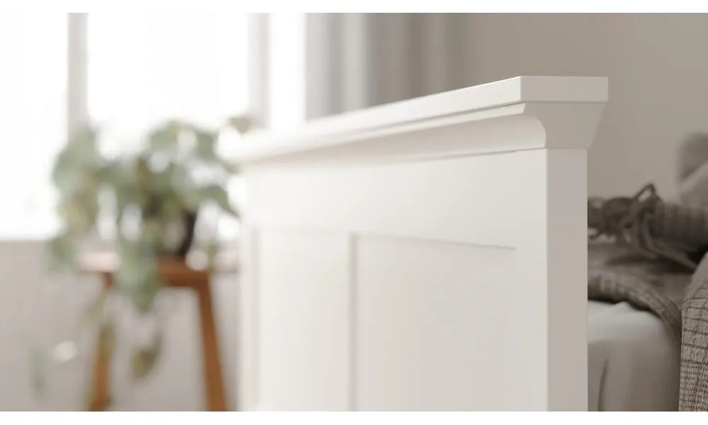 Biela dvojlôžková posteľ 160x200 cm Paris – Tvilum