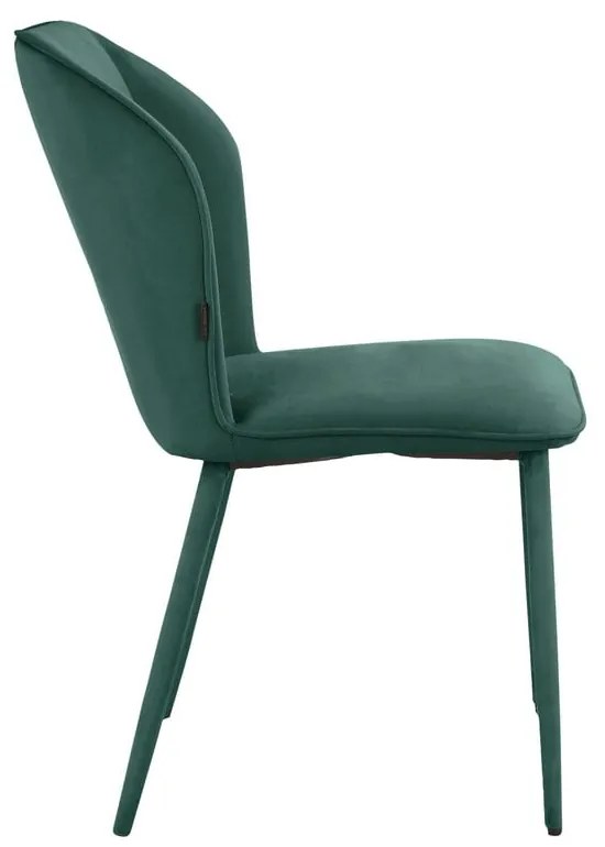 Zelené zamatové jedálenské stoličky v súprave 2 ks Wilma – Støraa