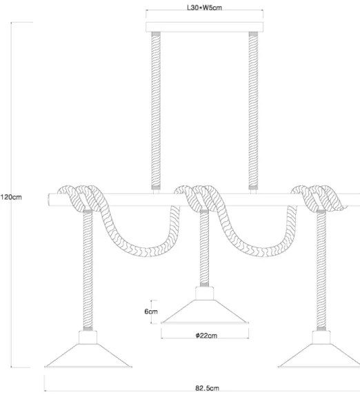 Globo 15690-3H - Závesné svietidlo na lanku DIANA 3xE27/60W/230V čierne