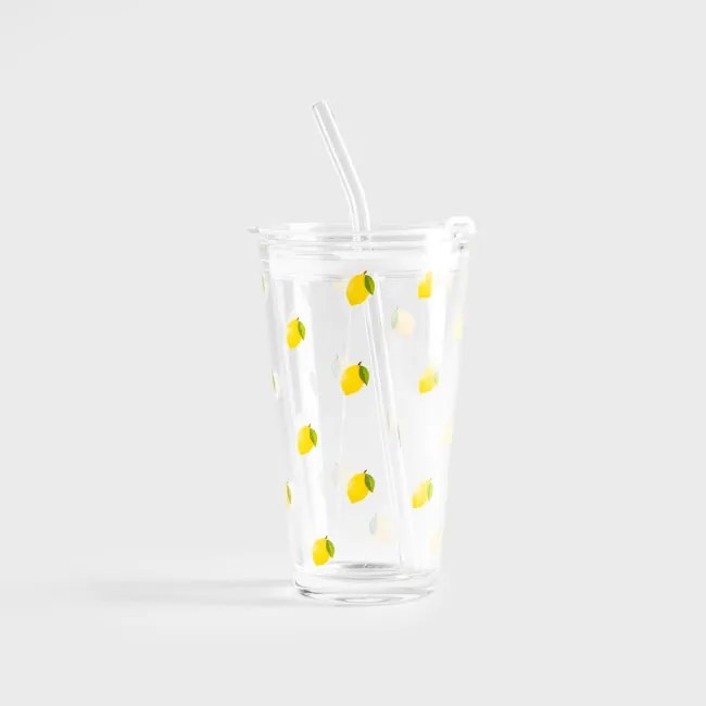 Pohár EMBO SUMMER so slamkou 745904 400 ml