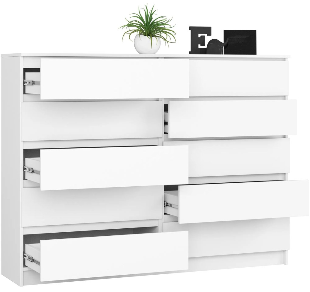 Komoda Rollo K 160,4 cm biela matná