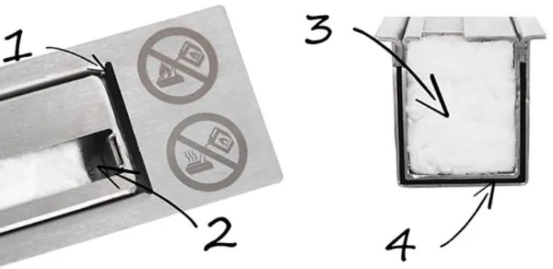 Závesný biokrb na stenu EOS MOKKA SO SKLOM 65x40x12