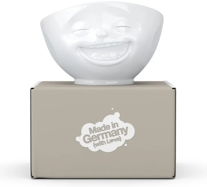 Biela porcelánová smejúca sa miska 58products