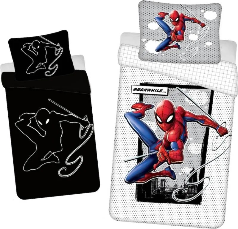 JERRY FABRICS Svietiace obliečky Spiderman 2 Bavlna, 140/200, 70/90 cm