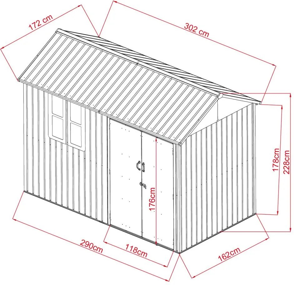 Záhradný domček Avenberg NORMAN