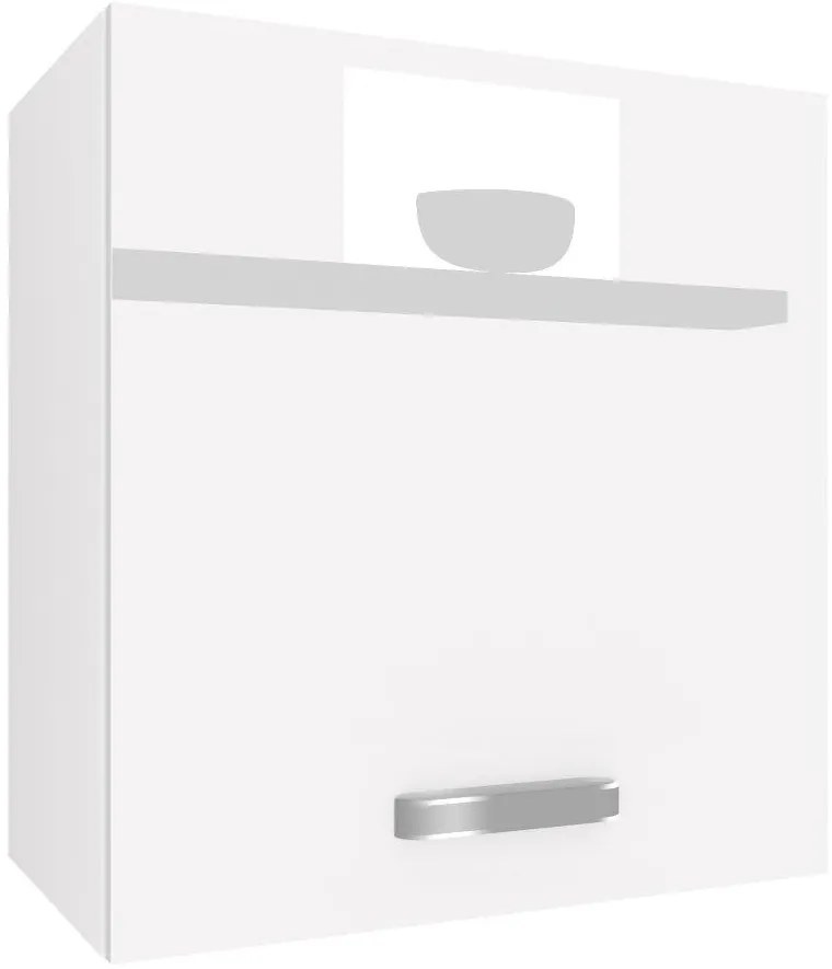 Kuchynská skrinka Belini horná 60 cm biely lesk INF SG60/1/WT/W/0/F