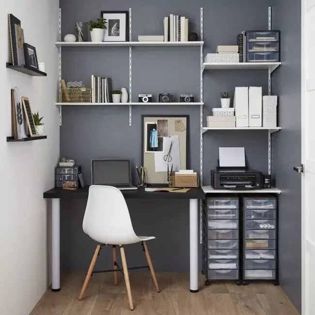 SUNDIS Úložný box s 8 zásuvkami, antracit, OFFICEMIX A4