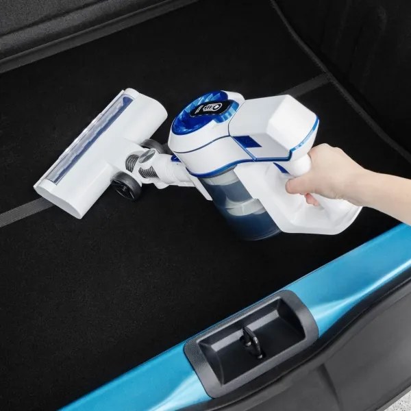 Niceboy ION Hurricane H5- Bezdrôtový tyčový vysávač 2v1 150W/2200 mAh biela/modrá