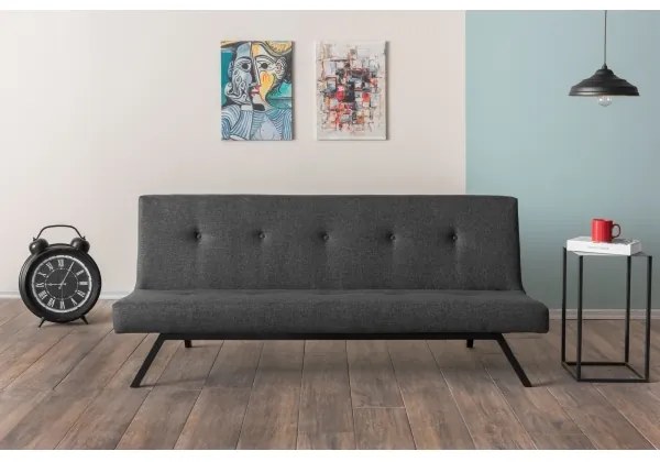 Dvojmiestna pohovka LOKO tmavosivá