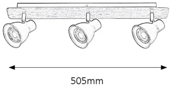 Rabalux 5904 - Bodové svietidlo MAC 3xGU10/35W/230V