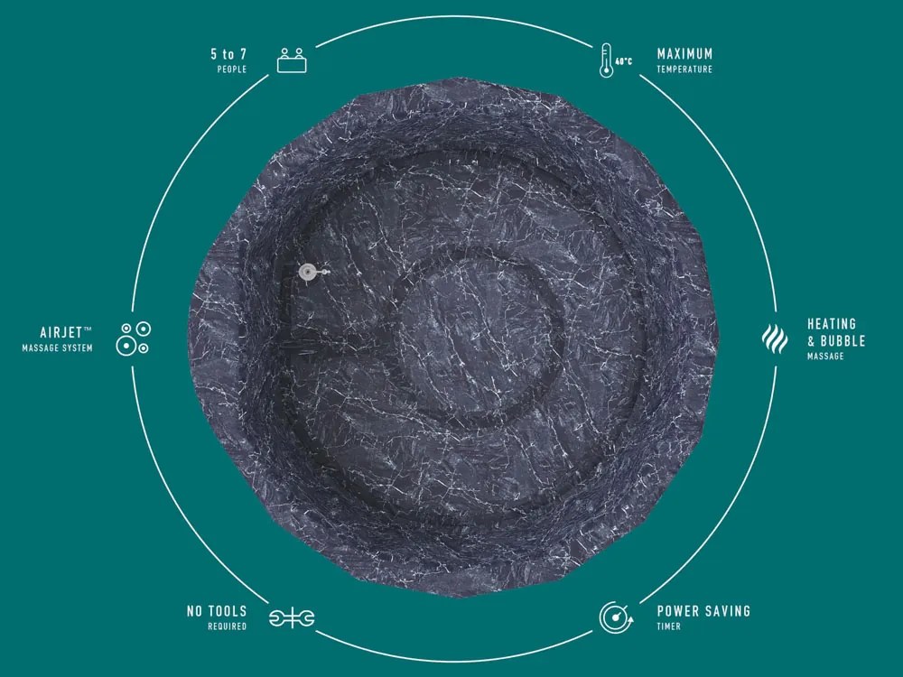 Vírivka Lay-Z-Spa Toronto pre 5-7 WiFi Bestway 6001W