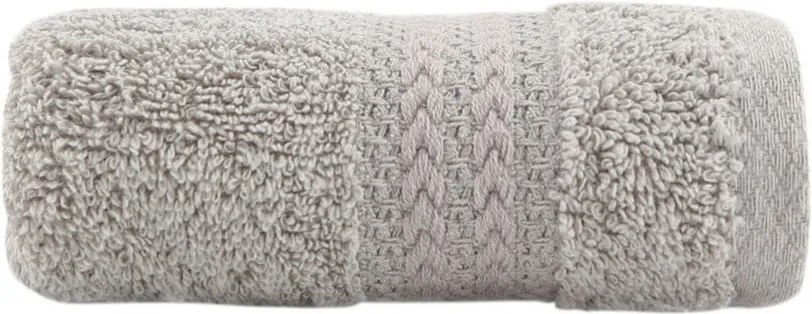 Sivý bavlnený uterák Amy, 30 × 50 cm